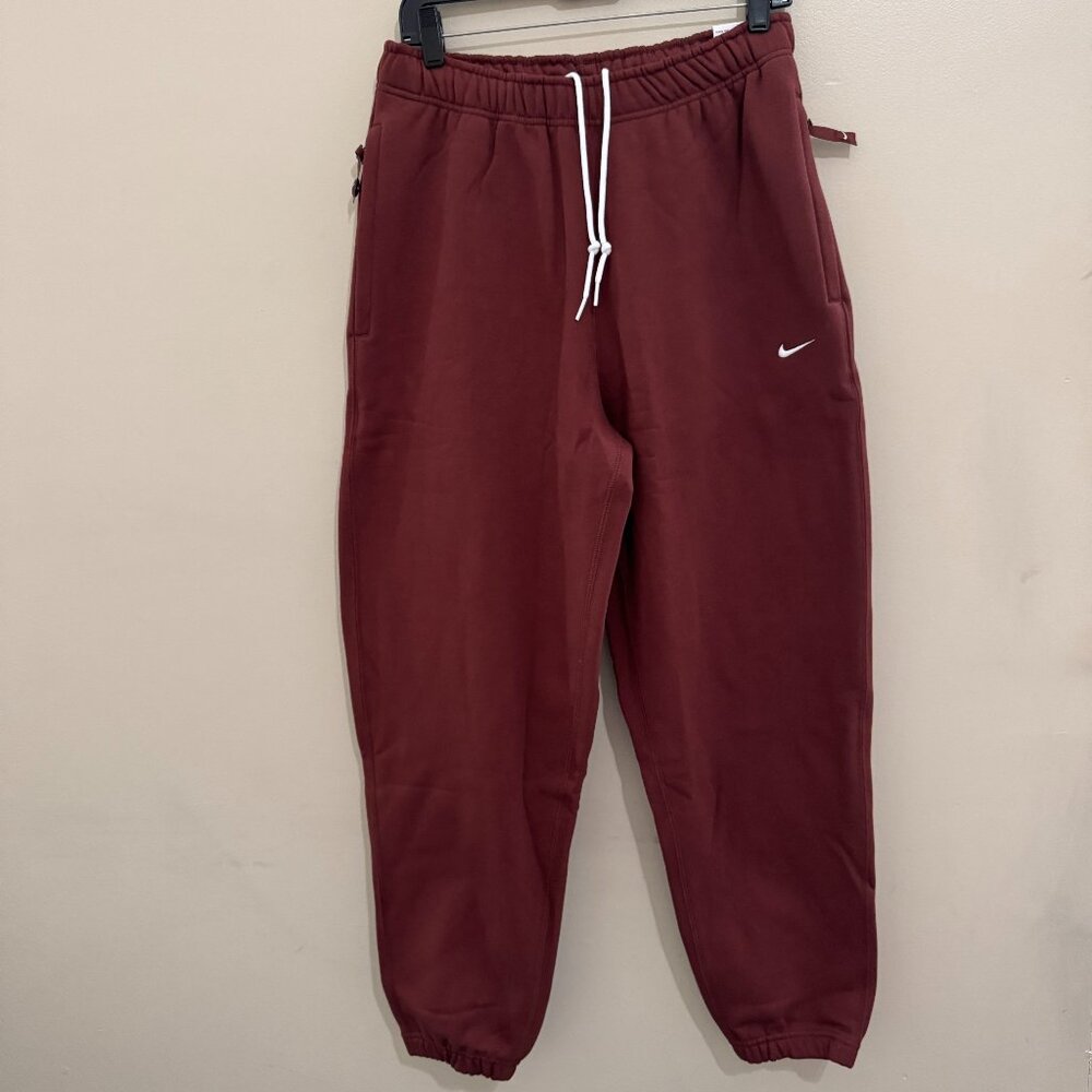 Nike Solo Swoosh Fleece Heavyweight Sweatpants Brown Men's DX1364-231 NEW